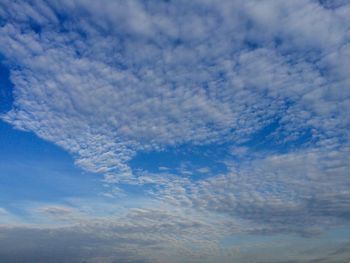 Low angle view of cloudy sky