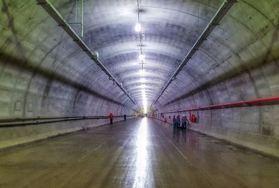 Illuminated tunnel