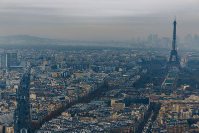 Aerial view of buildings in city