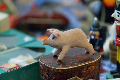 Close-up of stuffed toy on table