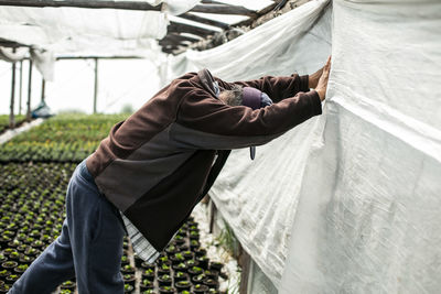 Man working in farm