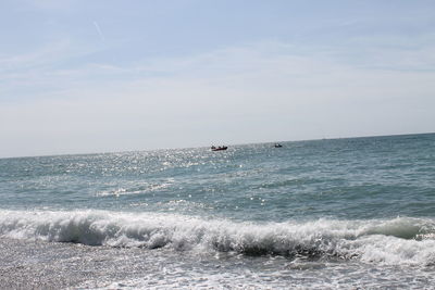 Scenic view of sea against sky