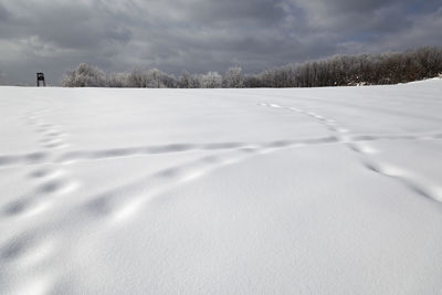 Winter at the mountains of samoborsko gorje, croatia