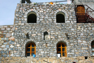 Low angle view of old building