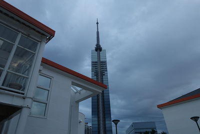 Low angle view of buildings against sky