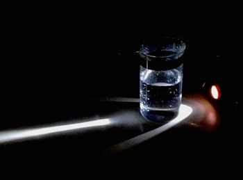 Close-up of illuminated lamp