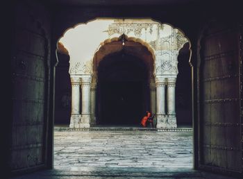 Entrance of historic building