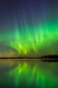 Reflection of the northern lights