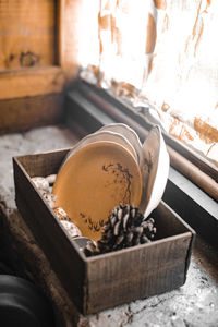 Close-up of coffee on table