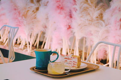 Close-up of coffee on table