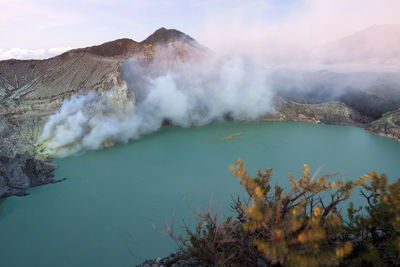 Ijen crater lake