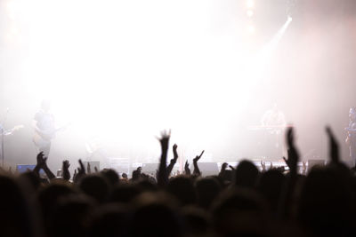 Crowd at music concert