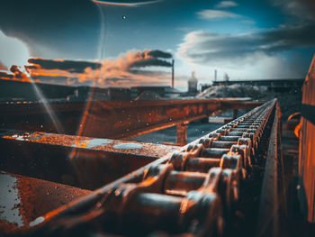 Close-up of rusty metal outdoors