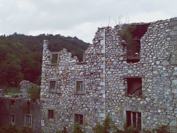 Low angle view of building against sky