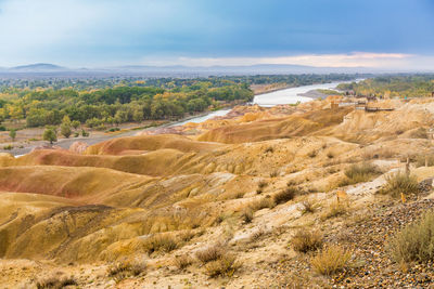 Scenic view of landscape against sky