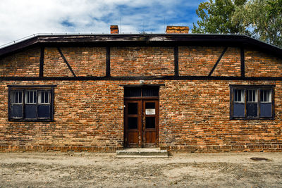 Jewish prisoner house, auschwitz birkenau concentration camp poland