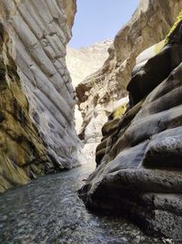 Rock formations at seaside