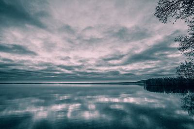 Reflection of clouds in water