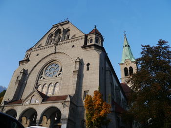 Low angle view of traditional building against sky