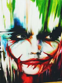 Close-up of graffiti on wall