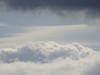 Low angle view of clouds in sky