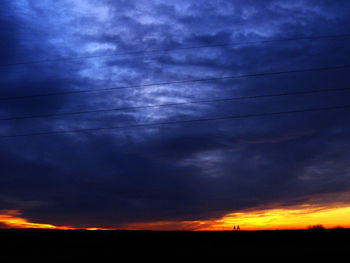 Low angle view of dramatic sky