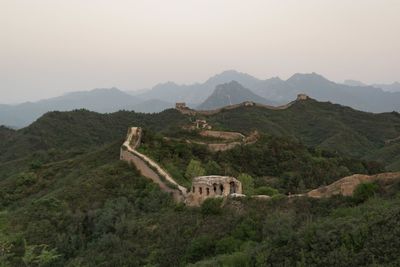 Great wall of china at sunrise