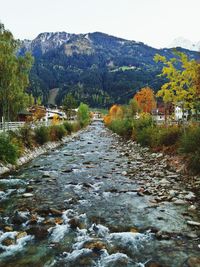 Scenic view of mountain road