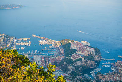 Panoramic view of monaco and monte carlo, cte d'azur