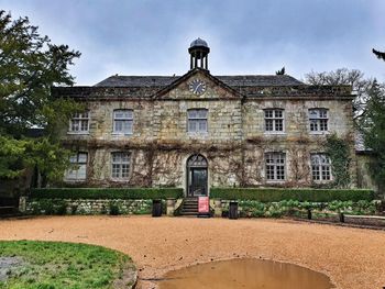 Exterior of old building against sky