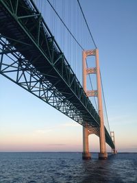 View of bridge over sea