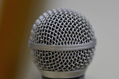 Close-up of microphone 
