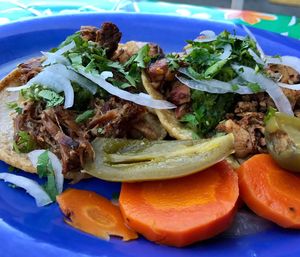 Close-up of food in plate