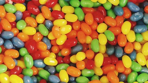Full frame shot of multi colored candies for sale