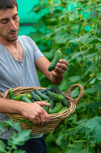 A male farmer