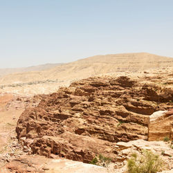 Scenic view of desert against sky