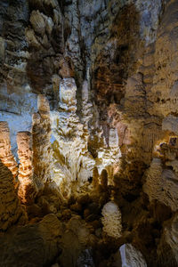 Rock formations in cave