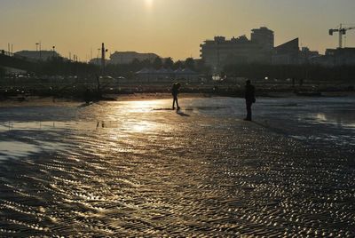 City at sunset