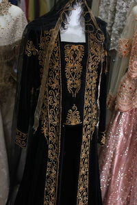 Close-up of clothes for sale at store