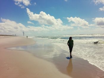 A walk at the seaside