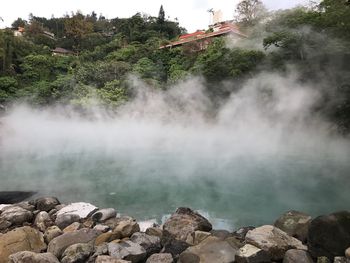 View of waterfall