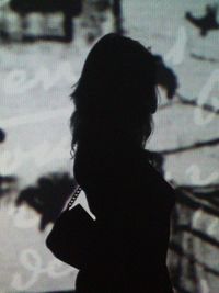 Woman looking at camera