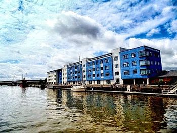 Reflection of clouds in water