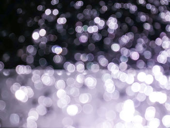 Defocused image of illuminated lights