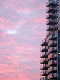 Low angle view of apartment building