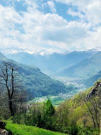 Scenic view of landscape against sky