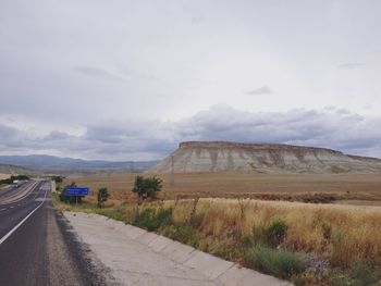 Country road passing through landscape