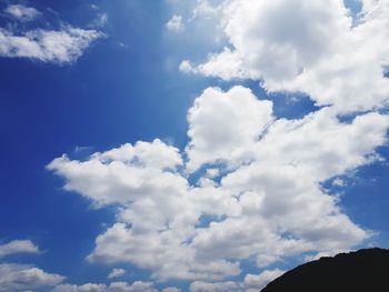 Low angle view of clouds in sky