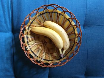 High angle view of fruit in basket