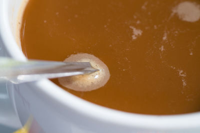 Close-up of tea cup